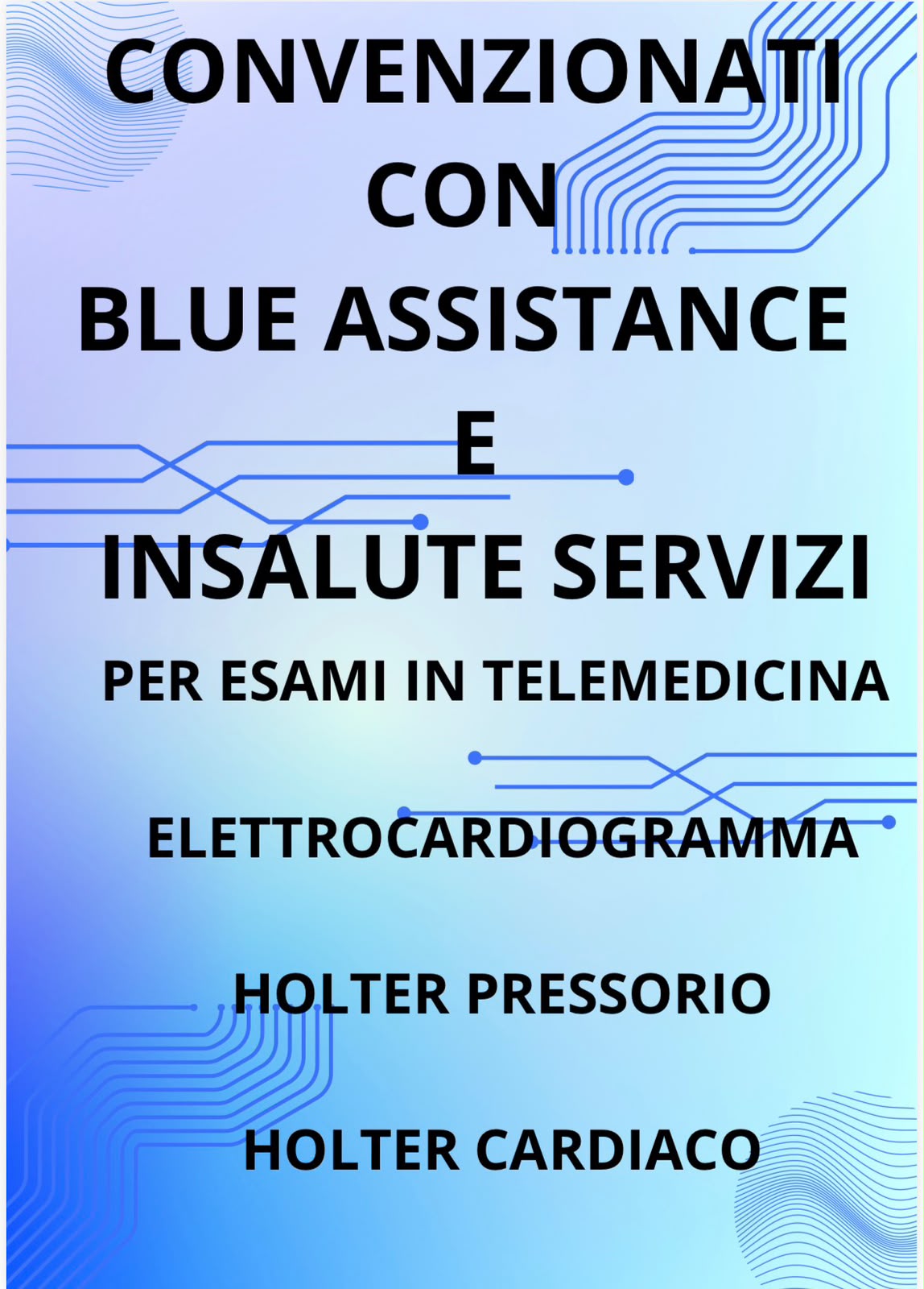 Farmacia Delogu convenzionata con Blue Assistance e Insalute Servizi per elettrocardiogramma, Holter pressorio e Holter cardiaco